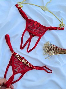 CALCINHA PERSONALIZAVÉL SECRETÁRIA TULE BEIJO