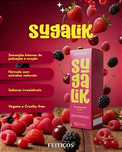 GEL SUGADOR LÍQUIDO SUGALIK FRUTAS VERMELHAS 15G FEITIÇOS
