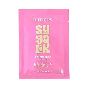GEL SUGADOR LÍQUIDO SACHÊ SUGALIK MOMOZIN 1G FEITIÇOS AROMÁTICO