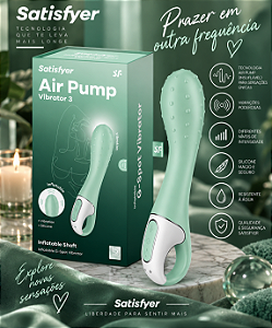 VIBRADOR INFLÁVEL AIR PUMP VIBRATOR 3 SATISFYER