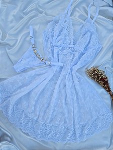 CAMISOLA RENDA FLORAL + FIO PERSONALIZAVEL BRANCO