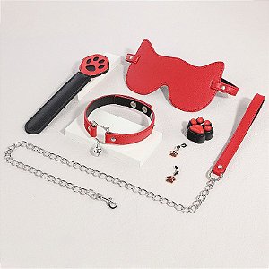 KIT SADO GATO LUXO 5 PEÇAS