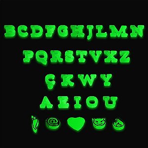 LETRAS PARA PERSONALIZAR CALCINHA QUE BRILHA NO ESCURO
