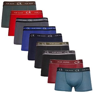 CUECA BOXER COM ELASTICO PERSONALIZADO CK FOR MEN