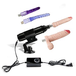 MÁQUINA DO SEXO COM 4 DILDOS BIVOLT POWERFULL III