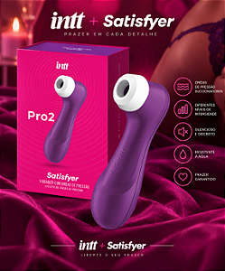 VIBRADOR SUGADOR SATISFYER PRO 2 INTT ROXO