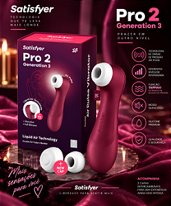 VIBRADOR SATISFYER PRO 2 GENERATION 3 VINHO