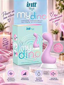SUGADOR E VIBRADOR MY DINO ROSA INTT