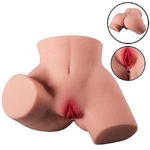 MASTURBADOR MASCULINO FORMATO DE BUNDA COM VAGINA E ÂNUS