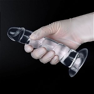 PÊNIS REALISTICO EM SILICONE COM GOMOS 16,8X3,5 CM SI