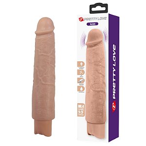 PÊNIS REALÍSTICO COM VIBRAÇÃO RECARREGAVEL SOREN PRETTY LOVE