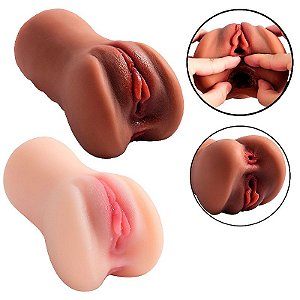 MASTURBADOR MASCULINO FORMATO VAGINA E ÂNUS 16,5 X 9,0 SI