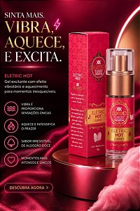 GEL EXCITANTE ELETRIZANTE ELETRIC HOT ALGODÃO DOCE 30G LUXXXO