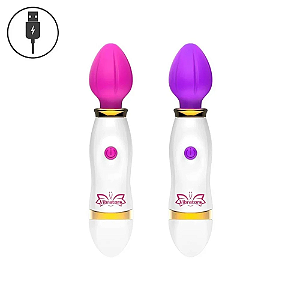 MINI VIBRADOR MASSAGEADOR MINI WAND 10 MODOS RECARREGAVEL