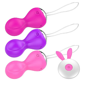 MINI VIBRADOR CAPSULA BALL AVELUDADO COM CONTROLE SEM FIO