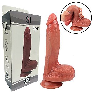 PÊNIS SUPER REALISTICO EM SILICONE LIQUIDO 20,0X4,5 SI