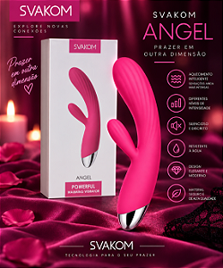 VIBRADOR PONTO G E CLITORIS COM AQUECIMENTO ANGEL SVAKOM
