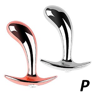 PLUG ANAL CURVO PEQUENO METAL SI