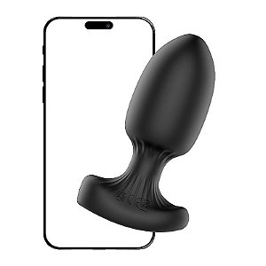 PLUG ANAL EM SILCONE COM VIBRO POR APP MAY