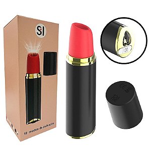 VIBRADOR DE PULSAÇÃO FORMATO DE BATOM SI