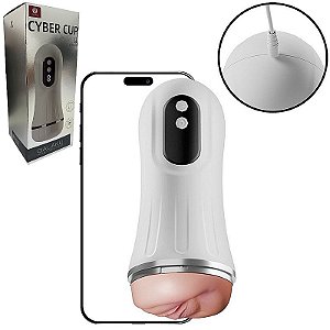 MASTURBADOR MASCULINO COM VAGINA POR APP / VIBRAÇÃO E VOZ CYBER CUP GALAKU