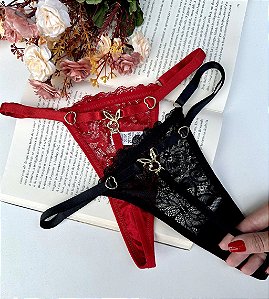 CALCINHA EM RENDA FIO PLAYBOY