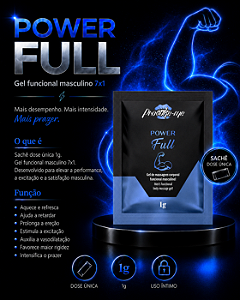 GEL FUNCIONAL MASCULINO POWER FULL SACHÊ 1G PROVOKE-ME