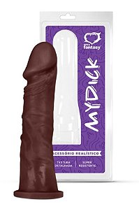 PÊNIS REALISTICO NEGRO 18,5CMX4,2CM SEXY FANTASY