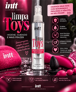 HIGIENIZADOR LÍQUIDO PARA CUIDADO E LIMPEZA LIMPA TOYS 120ML INTT