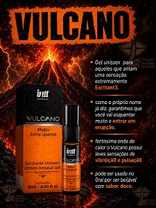 GEL EXCITANTE UNISEX EXTRA QUENTE PULSA E VIBRA VULCANO 15ML INTT