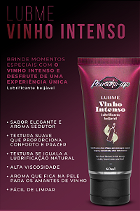 LUBRIFICANTE BEIJÁVEL LUBME VINHO INTENSO 60ML PROVOKE-ME