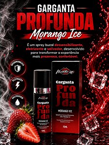 SPRAY GARGANTA PROFUNDA MORANGO ICE 15ML PROVOKE-ME