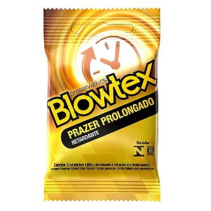 PRESERVATIVOS RETARDANTE PRAZER PROLONGADO BLOWTEX 3 UNIDADES