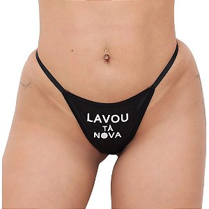 CALCINHA FETICHE "LAVOU TÁ NOVA" + CHOCKER