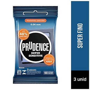 PRESERVATIVOS SUPER SENSITIVE PRUDENCE 3 UNIDADES