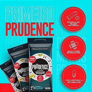 PRESERVATIVO SENSAÇÕES TEXTURIZADO RETARDANTE 6 UNIDADES PRUDENCE