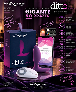 VIBRADOR LUXO PLUG ANAL POR APLICATIVO DITTO WE VIBE