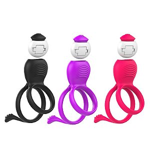 ANEL PENIANO DUPLO COM VIBRADOR SI