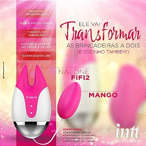 VIBRADOR CLITORIANO COM ACESSÓRIO RECARREGAVEL FIFI 2 NALONE