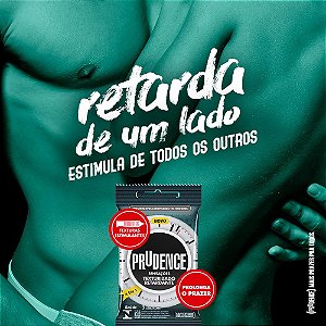 PRESERVATIVO SENSAÇÕES TEXTURIZADO RETARDANTE 3 UNIDADES PRUDENCE