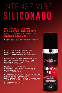 LUBRIFICANTE SILICONADO ELETRIZANTE INTENSE VIBE 15G PROVOKE-ME