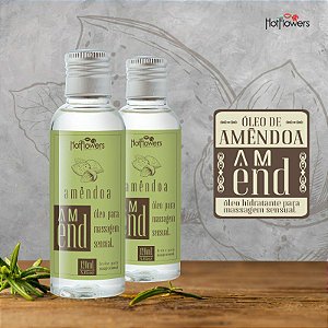 ÓLEO PARA MASSAGEM DE AMÊNDOA 120ML HOT FLOWERS