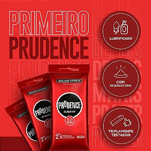 PRESERVATIVOS LUBRIFICADOS 12 UNIDADES PRUDENCE