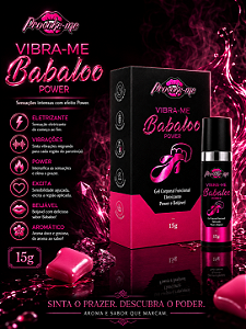 GEL ELETRIZANTE BEIJÁVEL VIBRA-ME BABALOO POWER 15G PROVOKE-ME