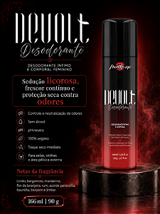 DESODORANTE ÍNTIMO E CORPORAL DEVOLT 166ML PROVOKE-ME