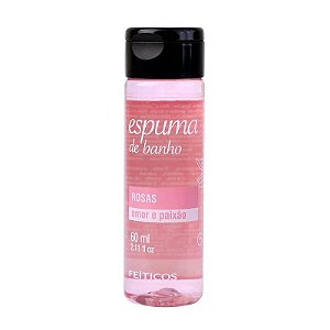 ESPUMA DE BANHO ROSAS - AMOR E PAIXÃO 60ML FEITIÇOS
