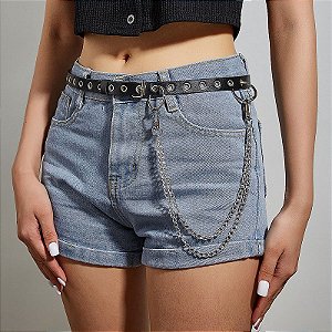 HARNESS CINTO DE COURO COM DETALHES EM CORRENTE SI