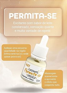 GEL EXCITANTE LEITE CONDENSADO ESQUENTA E VIBRA PERMITA-SE 15ML INTT