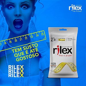 PRESERVATIVO EXTRA LARGE COM 3 UNIDADES RILEX