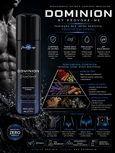 DESODORANTE ÍNTIMO E CORPORAL MASCULINO DOMINION 166ML PROVOKE-ME